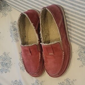 Women's Pink Suede Ariat Cruisers